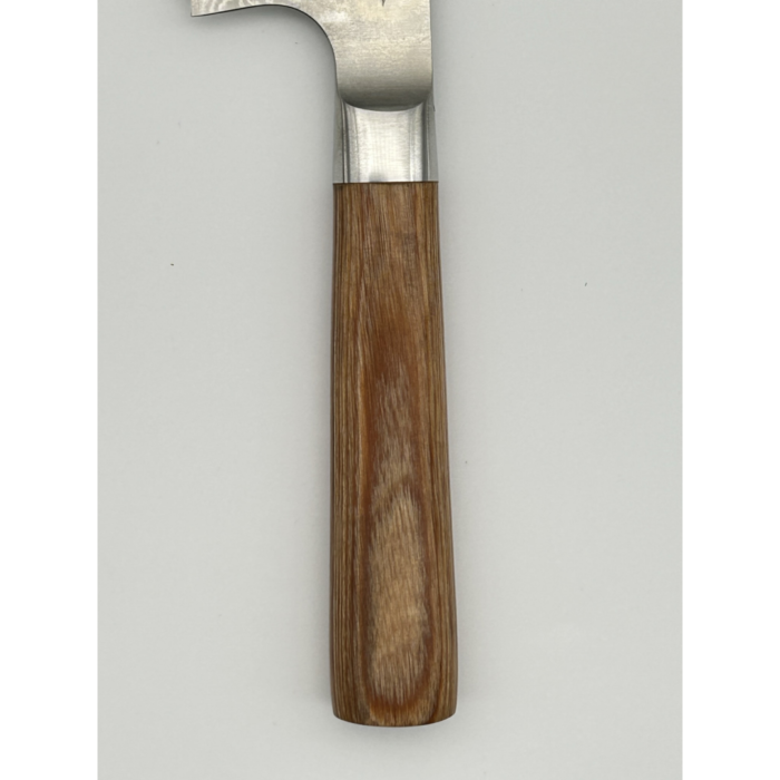 Kamo Katsuyasu Suminagashi VG10 Santoku 165mm japoniškas peilis su apvalia presuotos medienos rankena - Image 3