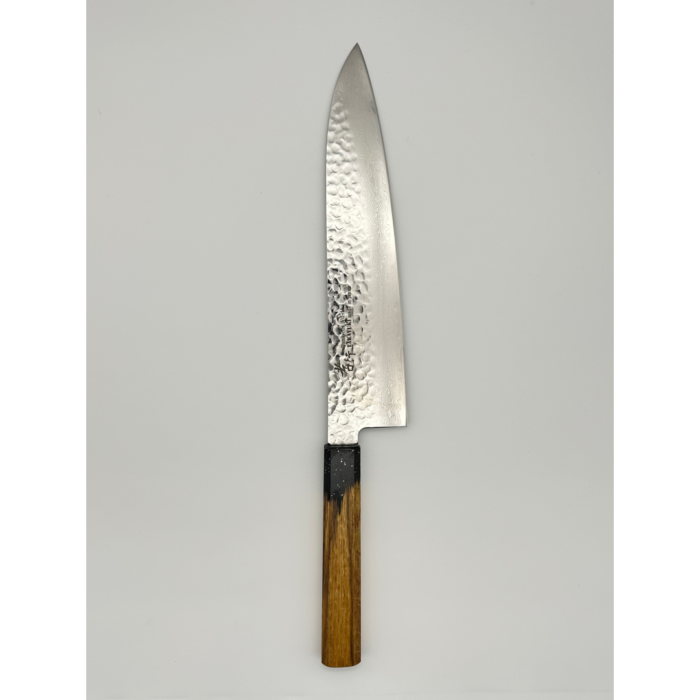 Sakai Takayuki VG10 33 Layer Damascus Gyuto 240mm japoniškas peilis su aštuonkampe dekoruoto ąžuolo rankena