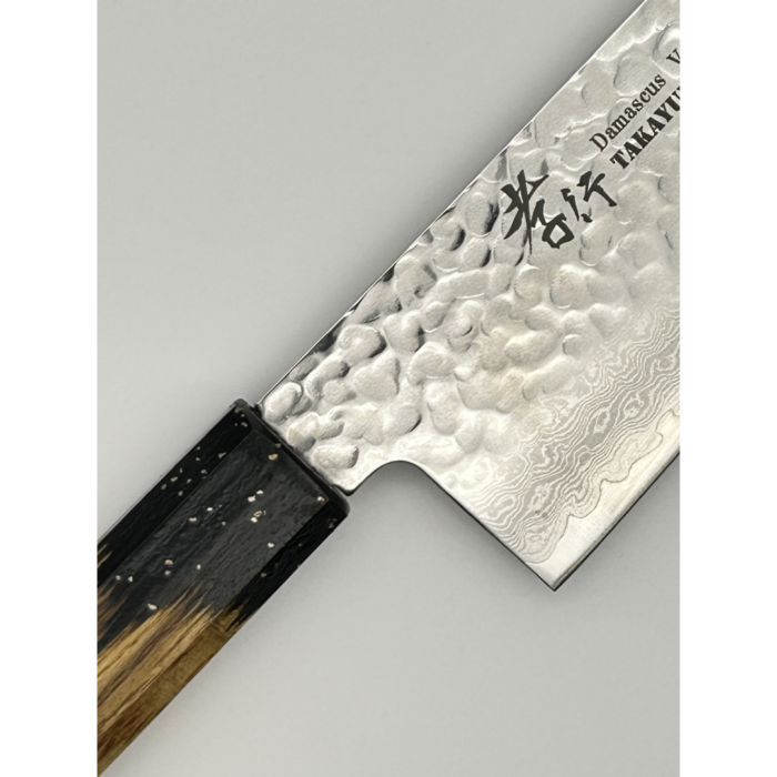 Sakai Takayuki VG10 33 Layer Damascus Gyuto 240mm japoniškas peilis su aštuonkampe dekoruoto ąžuolo rankena - Image 5